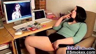 Sexy Smoking Beauty Secretly Screwed porn video